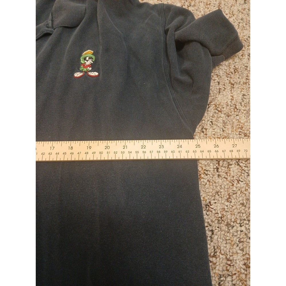 Marvin the Martian Polo Shirt Mens 2XL Intellectually Superior Looney Tunes Cart - Picture 6 of 6